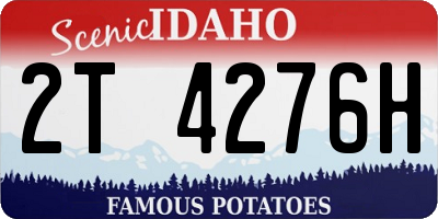 ID license plate 2T4276H