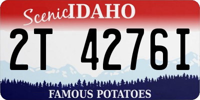 ID license plate 2T4276I