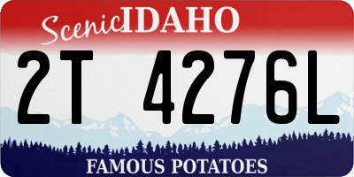 ID license plate 2T4276L