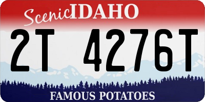 ID license plate 2T4276T