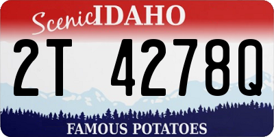 ID license plate 2T4278Q