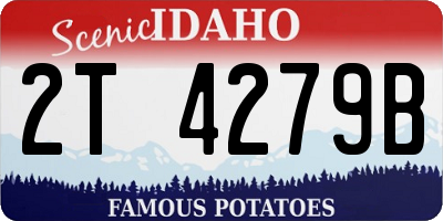 ID license plate 2T4279B