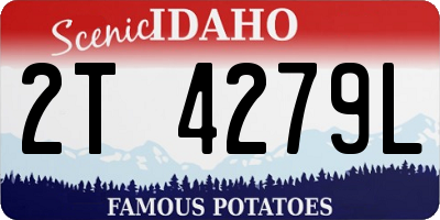 ID license plate 2T4279L