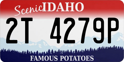 ID license plate 2T4279P