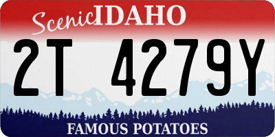 ID license plate 2T4279Y