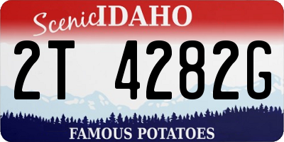 ID license plate 2T4282G