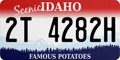 ID license plate 2T4282H