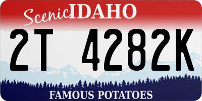 ID license plate 2T4282K