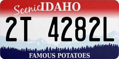 ID license plate 2T4282L