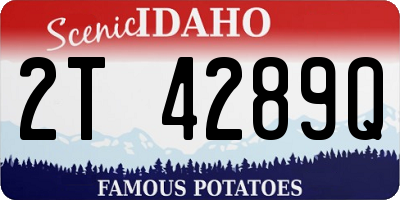 ID license plate 2T4289Q