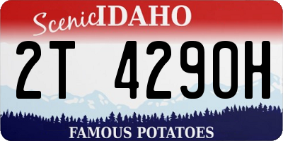 ID license plate 2T4290H