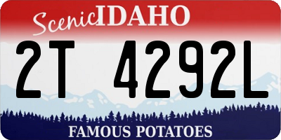 ID license plate 2T4292L
