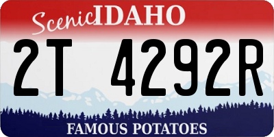ID license plate 2T4292R