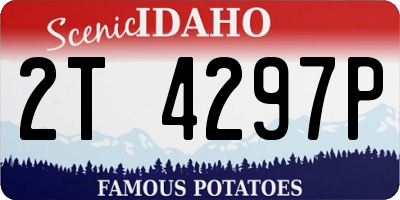 ID license plate 2T4297P