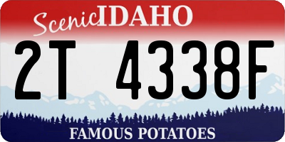 ID license plate 2T4338F