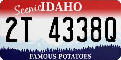 ID license plate 2T4338Q