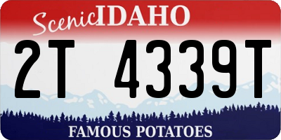 ID license plate 2T4339T