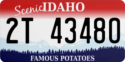 ID license plate 2T4348O