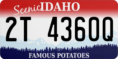 ID license plate 2T4360Q