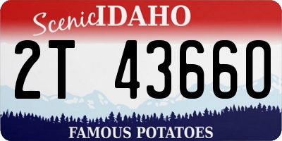 ID license plate 2T4366O