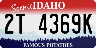 ID license plate 2T4369K