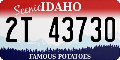 ID license plate 2T4373O
