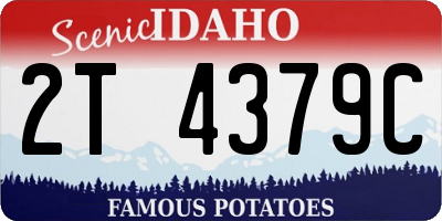 ID license plate 2T4379C