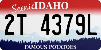 ID license plate 2T4379L