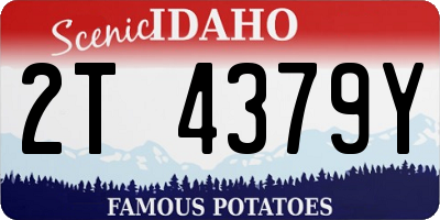 ID license plate 2T4379Y