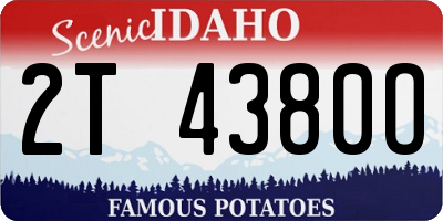 ID license plate 2T4380O