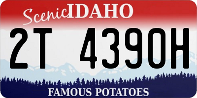 ID license plate 2T4390H