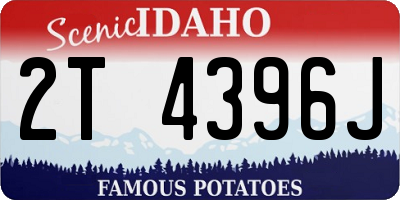 ID license plate 2T4396J