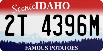 ID license plate 2T4396M