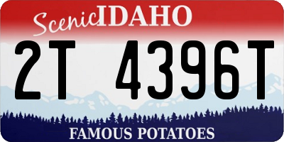ID license plate 2T4396T