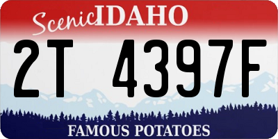 ID license plate 2T4397F