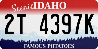 ID license plate 2T4397K