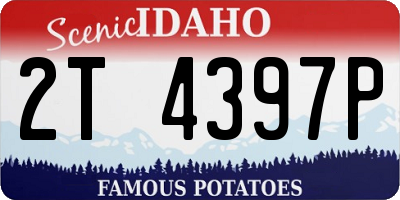 ID license plate 2T4397P