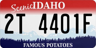 ID license plate 2T4401F