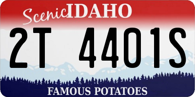 ID license plate 2T4401S