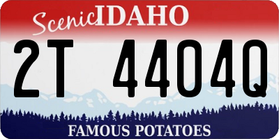 ID license plate 2T4404Q