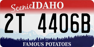 ID license plate 2T4406B