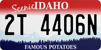 ID license plate 2T4406N