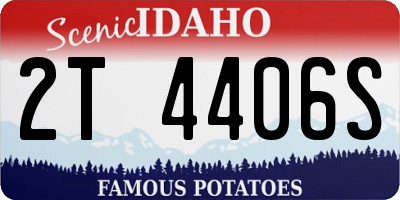 ID license plate 2T4406S