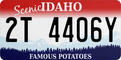 ID license plate 2T4406Y