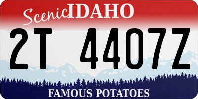 ID license plate 2T4407Z