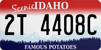 ID license plate 2T4408C