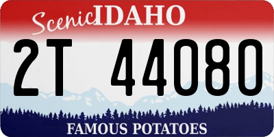 ID license plate 2T4408O