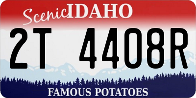 ID license plate 2T4408R
