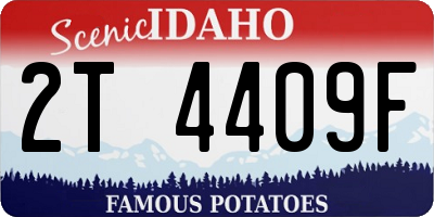 ID license plate 2T4409F