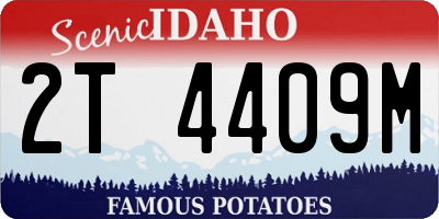 ID license plate 2T4409M